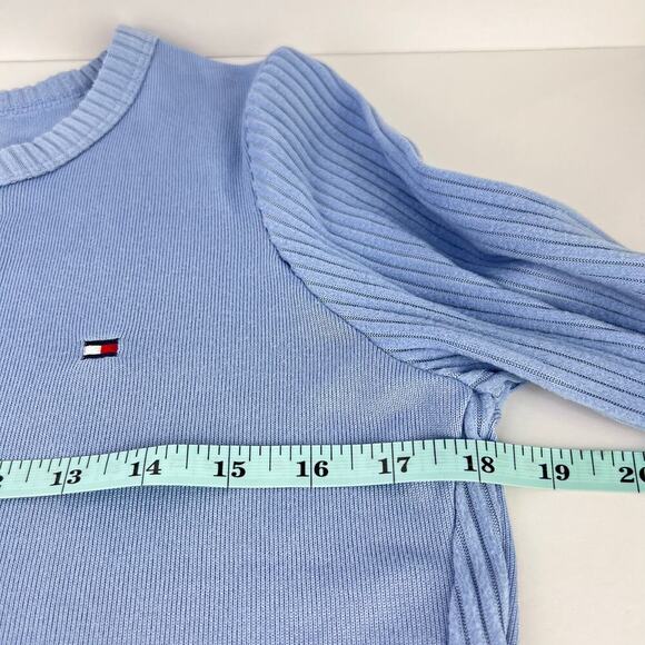 Tommy Hilfiger L 2PC Women's Ribbed Long Sleeves Modest PJ Loungewear Jogger SET - Picture 5 of 15